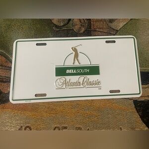 Vintage NOS BellSouth Atlanta Classic Golf Tournament Embossed License Plate
